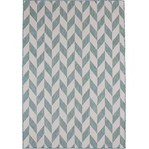 Ecology Collection Outdoor Rugs in Aqua 600Aq