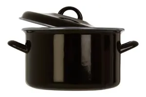 Essentials by Premier Porter Large Black Casserole Dish