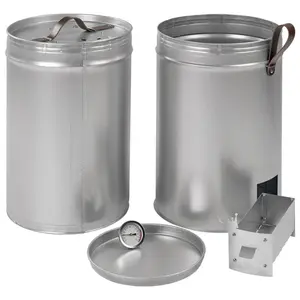 Smoker barrel 90cm, 30cm diameter, galvanized steel