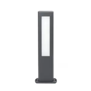 Luminosa Nanda LED Outdoor Short Bollard Light Dark Grey IP54