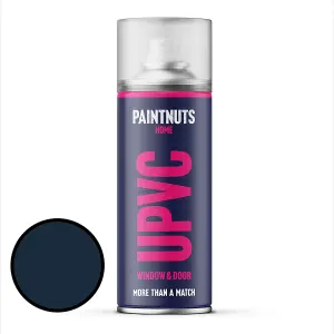 PaintNuts UPVC Door & Window Satin Paint - Steel Blue - 400ml Spray Can (RAL5011)