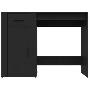 Berkfield Desk Black 100x49x75 cm Engineered Wood