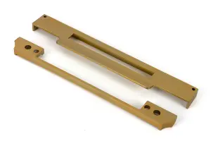 From The Anvil Satin Brass  1/2" Rebate Kit for Euro Din Sash Lock