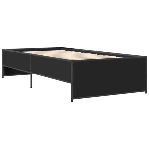 Berkfield Bed Frame without Mattress Black 90x200 cm