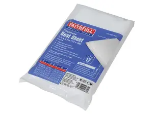 Faithfull PDS129 Light-Duty Polythene Dust Sheet 3.6 x 2.7m FAIDSPL3627