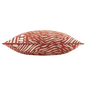 Hoem Nola Abstract Piped Feather Rich Cushion