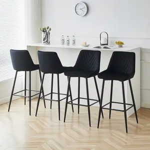 Ahrent 29.5cm Bar Stool (Set of 2) Black