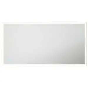 600 x 1150mm IP44 LED Bathroom Mirror & Demister - Tunable White Diffused Border