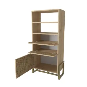 Decorotika - Utopia Bookcase Bookshelf Shelving Unit with 3 Cabinets and 2 Shelves