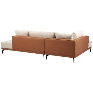 Modular Sofa MYKEN Light Beige Fabric 3 Seater Right Hand