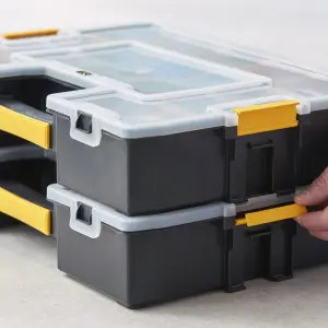 Stanley Sortmaster Black & yellow Organiser with 7 compartments