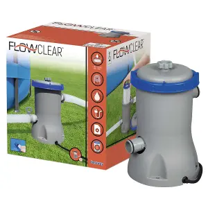 Bestway Flowclear 530 gal Capacity Filter Pump For Swimming Pool, Grey