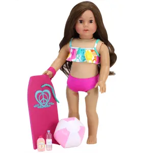 Sophia's by Teamson Kids Bikini and Beach Accessories Set for 18" Dolls