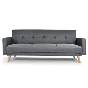 Narvik Click Clack 3 Seater Sofa Bed - Grey