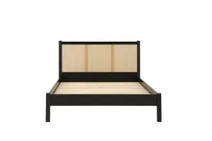 Birlea Croxley Double Rattan Bed Black