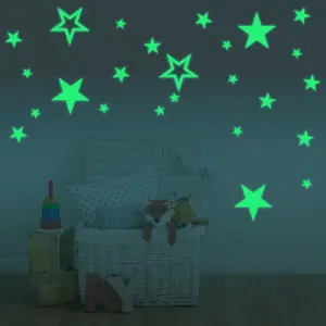 Walplus Stars Glowing Sticker Vinyl Wall Sticker Decorations X 2 Packs