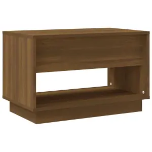 Berkfield TV Cabinet Brown Oak 70x41x44 cm Engineered Wood