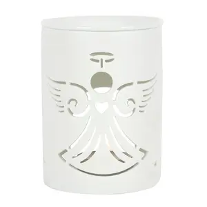 White Angel Cut Out Oil Burner