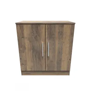 Trent 2 Door Cabinet in Vintage Oak (Ready Assembled)