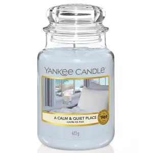 Yankee Candle Original Large Jar Scented Candle - A Calm & Quiet Place, 623g