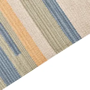 Cotton Kilim Rug 140 x 200 cm Multicolour APARAN