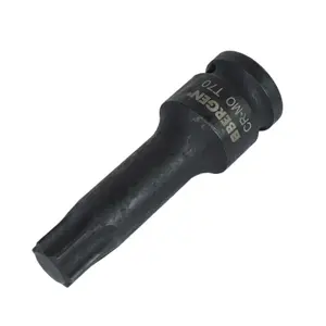 T70 x 78mm 1/2" Drive Extra Long Impact Torx / Star Male Socket Bergen