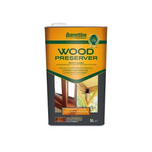 Barrettine Wood Preserver - 5 Litre - Golden Brown