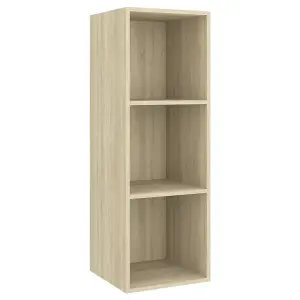 Berkfield Wall-mounted TV Cabinet Sonoma Oak 37x37x107 cm Engineered Wood