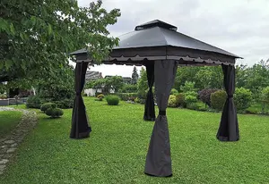 Monaco Two Tone Grey Gazebo 3x3