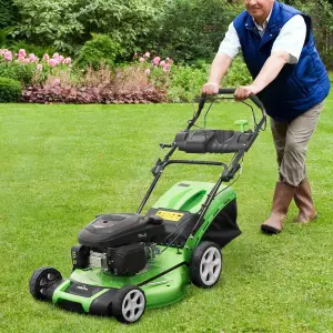 Dellonda Petrol Lawnmower Self Propelled 171cc 20"/51cm 4-Stroke - DG102