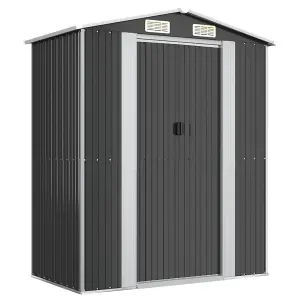 Berkfield Garden Shed Anthracite 192x108x223 cm Galvanised Steel