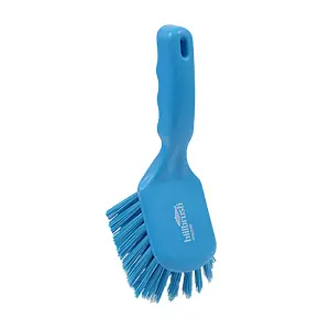 Hillbrush Short Handled Stiff Brush Blue (254mm)