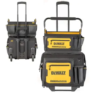 Dewalt Pro Rolling Wheeled Tool Bag Case Soft Storage Stackable + Tote Bag IP54