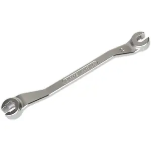 Double-Ended Steel Brake Pipe Spanner for 10mm & 11mm - Anti-Slip Grip Tool