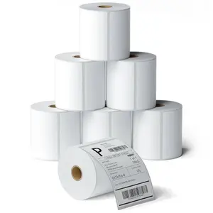 1 Roll of Self Adhesive 4x6" Blank Sticky Thermal Printer Address Shipping Label Rolls Easy Peel