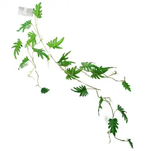 6 x 100cm Artificial Hanging Trailing Philodendron Small Leaf Plant