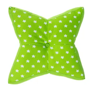 Homescapes Green Stars Floor Cushion