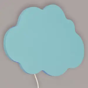 Litecraft Blue LED Cloud Glow Kids Wall Light