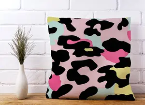 Colourful Leopard Print Cushions 45cm x 45cm