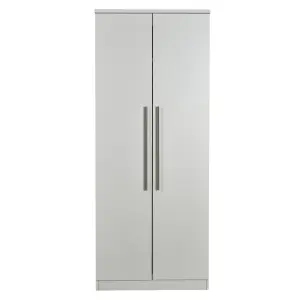 Sherwood Ready assembled Contemporary Matt Grey matt Double Wardrobe (H)1825mm (W)740mm (D)535mm