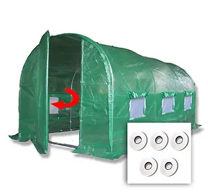 4m x 2m + Hotspot Tape Kit (13' x 7' approx) Pro+ Green Poly Tunnel