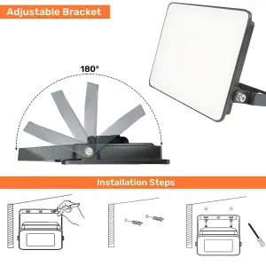 LED Floodlight, Frameless, with faster connector 30W, 3600 Lumens, IP65, Day Light 6500K