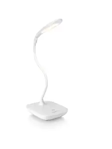 Auraglow Rechargeable Flexi-Neck Dimmable LED Desk Touch Lamp