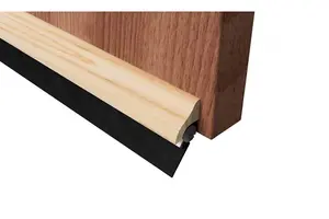 Stormguard Brydale Rubber Door Bottom Threshold Sweep Wood 914mm