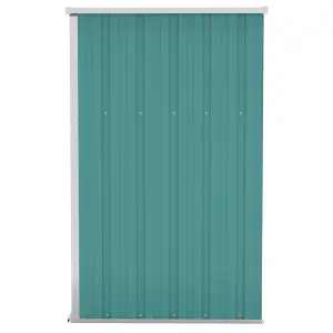 Berkfield Wall-mounted Garden Shed Green 118x100x178 cm Galvanised Steel