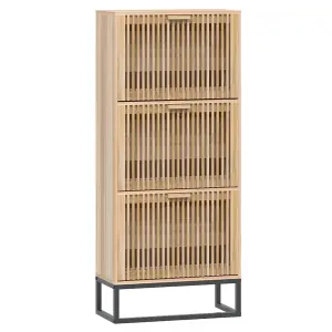 Berkfield Shoe Cabinet 52x25x120 cm Engineered Wood