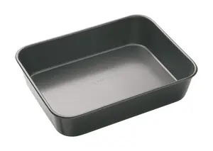 3pc Non-Stick Bakeware Set with Baking Tray, Roasting Pan and 4-Hole Yorkshire Pudding Pan