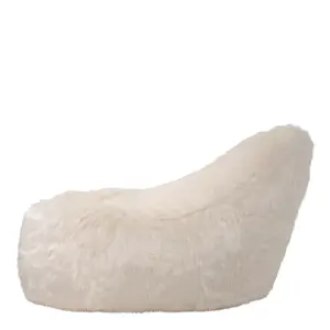 icon Soho Faux Fur Bean Bag Lounger Natural Giant Bean Bag Chair