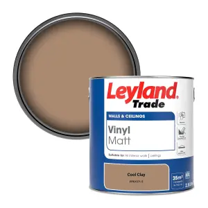 Leyland Trade Vinyl Matt Walls & Ceilings Emulsion Paint Cool Clay (PPG1071-5) 2.5L