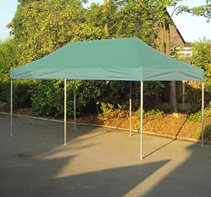 3m x 6m Trader-Max 30 Instant Shelter Pop Up Gazebos Frame & Canopy - Green